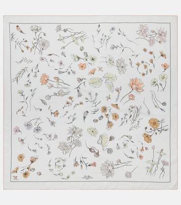 Foulard en soie à fleurs | Loro Piana