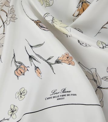 Foulard en soie à fleurs | Loro Piana