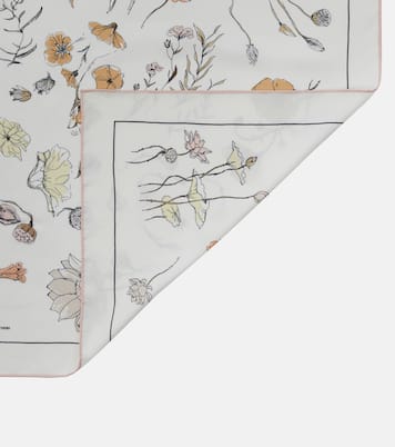 Foulard en soie à fleurs | Loro Piana