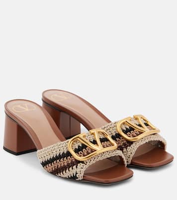 VLogo Signature crochet mules | Valentino Garavani