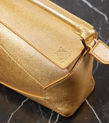 Borsa Puzzle Mini in pelle metallizzata | Loewe
