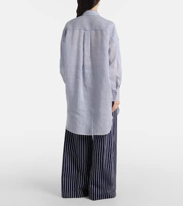 Chemise Monili en organza de lin et soie | Brunello Cucinelli