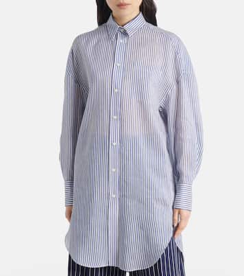 Chemise Monili en organza de lin et soie | Brunello Cucinelli