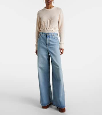 Jeans a gamba larga a vita alta | Chloé