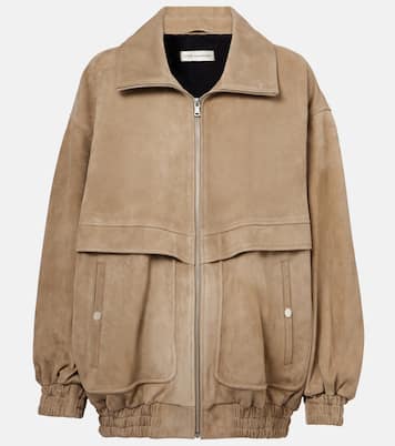 Bomber Beck in suede | Nour Hammour