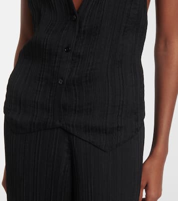 Suez pleated halterneck vest | Joseph