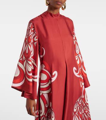 Magnifico printed silk twill maxi dress | La DoubleJ