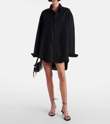 Sandali Lori 60 in suede con cristalli | Amina Muaddi