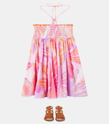 Bedrucktes Kleid Cycas | Poupette St Barth Kids