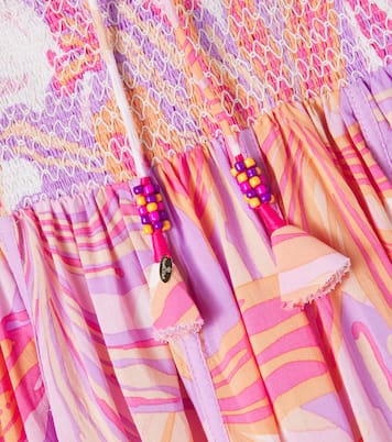 Bedrucktes Kleid Cycas | Poupette St Barth Kids