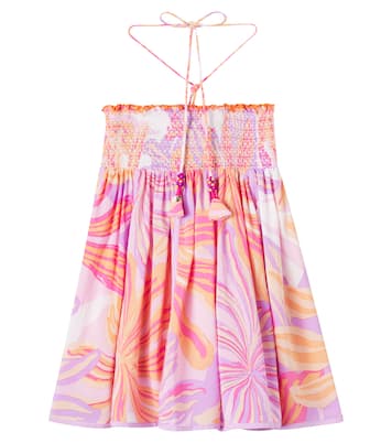 Bedrucktes Kleid Cycas | Poupette St Barth Kids