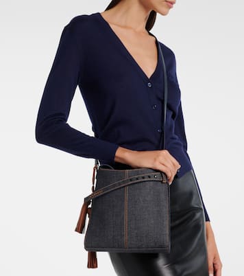 Voyou Mini denim shoulder bag | Givenchy
