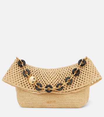 Paula's Ibiza raffia shoulder bag | Loewe