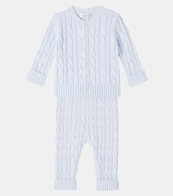 Set aus Cardigan und Hose aus Baumwoll-Strick | Polo Ralph Lauren Kids