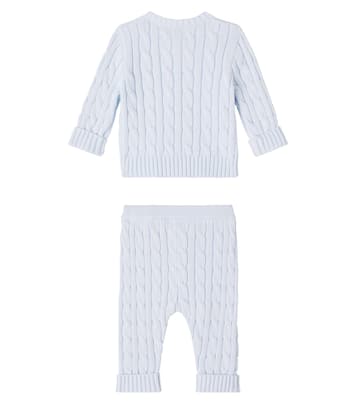 Set aus Cardigan und Hose aus Baumwoll-Strick | Polo Ralph Lauren Kids