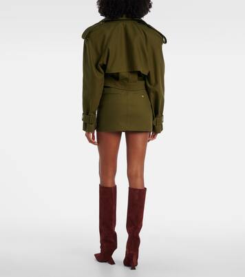 High-Rise-Minirock aus Baumwolle | Wardrobe.NYC
