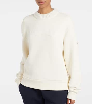 Sudadera en mezcla de algodón con logo | Moncler