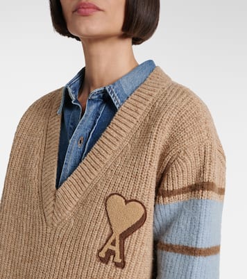 Pullover Ami de Cœur aus einem Wollgemisch | Ami Paris