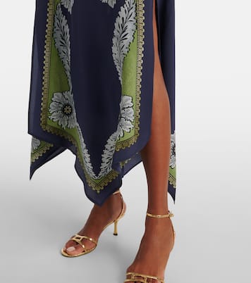 Cherie printed silk maxi dress | La DoubleJ
