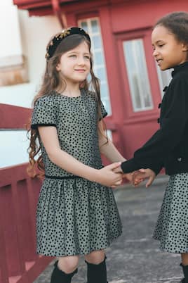 Robe en coton mélangé à pois | Tartine et Chocolat