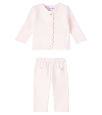 Baby scalloped cardigan and pants set | Tartine et Chocolat