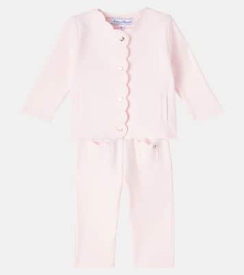 Baby scalloped cardigan and pants set | Tartine et Chocolat