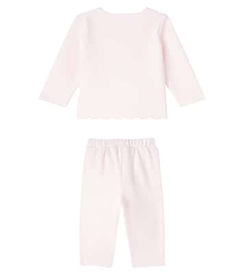 Baby scalloped cardigan and pants set | Tartine et Chocolat