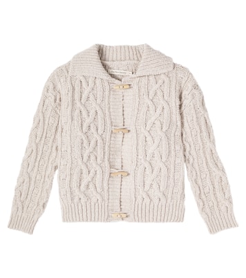 Maria cable-knit wool-blend cardigan | The New Society