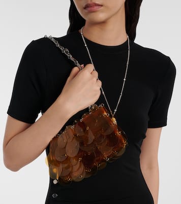 Sparkle Nano embellished shoulder bag | Rabanne