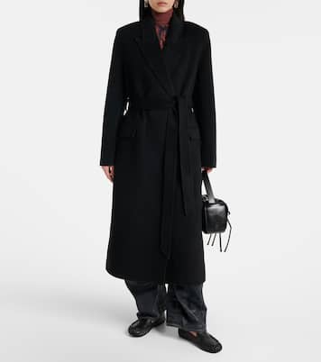 Wool and cashmere wrap coat | Acne Studios