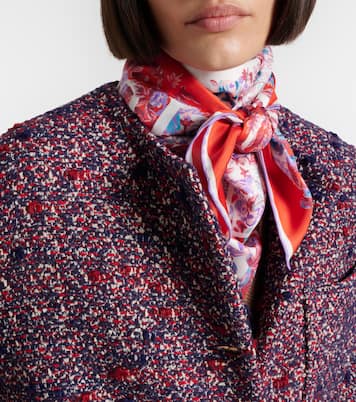 Printed silk twill scarf | Gucci