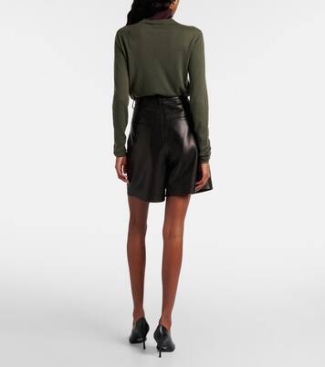 Suze leather shorts | Joseph