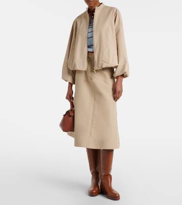 Gruissan cotton-blend bomber jacket | Moncler