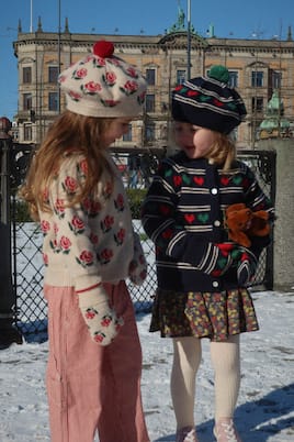 Belou intarsia wool-blend cardigan | Konges Sløjd