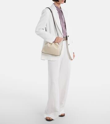 Mini canvas crossbody bag | Brunello Cucinelli