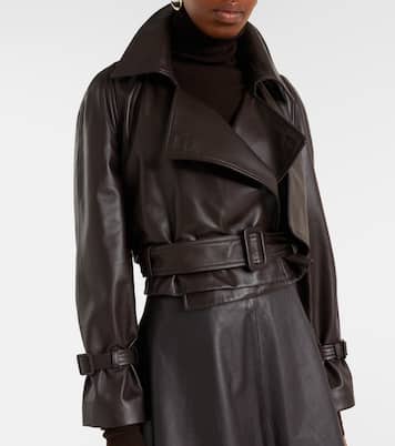 Cropped-Jacke Hatti aus Leder | Nour Hammour