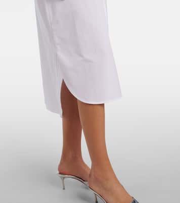 فستان قميص من القطن البوبلين بتطريز | Erdem