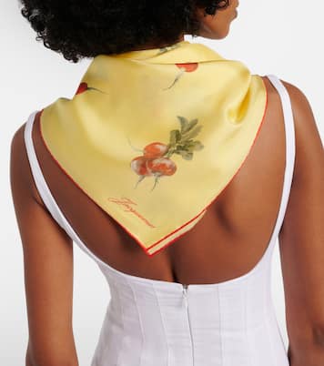Raddish printed silk scarf | Jacquemus