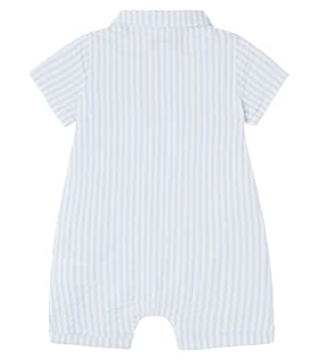 Baby cotton seersucker playsuit | Tartine et Chocolat