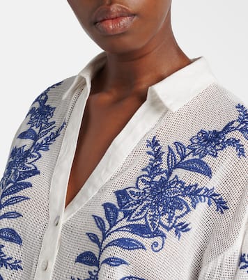 Nina embroidered cotton shirt | Farm Rio