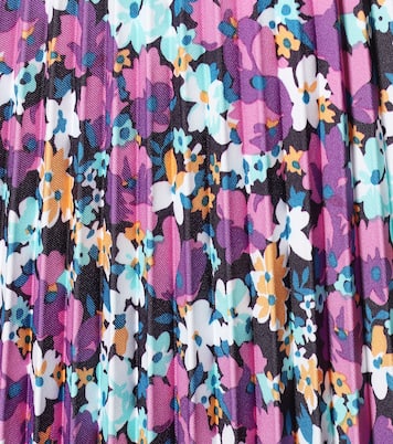 Falda midi plisada floral | Plan C