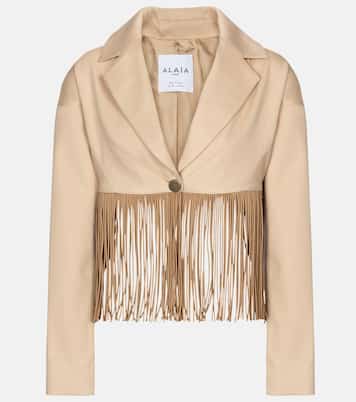 Blazer de algodón con flecos | Alaïa