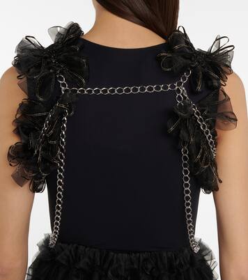 Tulle and chainlink harness | Noir Kei Ninomiya