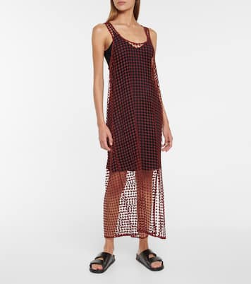 Mesh midi dress | Ganni