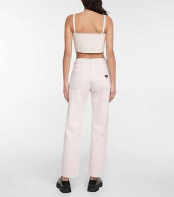 Jeans regular a vita alta | Prada