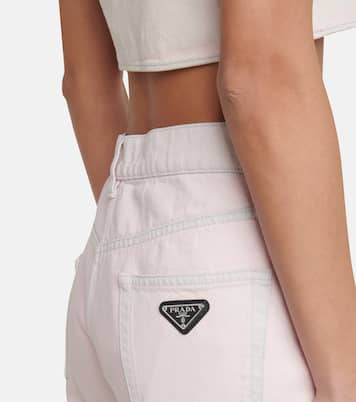 Jeans regular a vita alta | Prada
