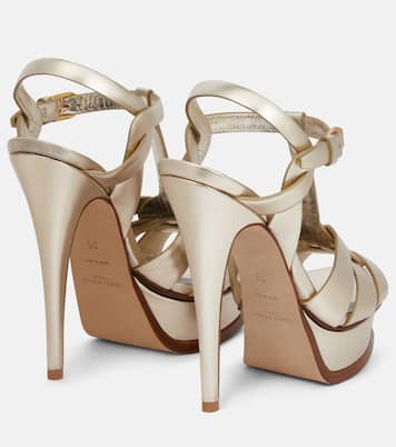 Sandali Tribute 135 in pelle con plateau | Saint Laurent