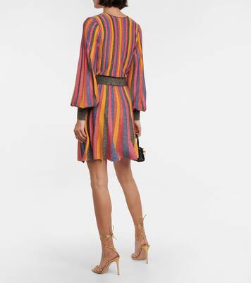 Vestido corto de punto Marsha a rayas | Rebecca Vallance