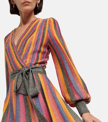 Vestido corto de punto Marsha a rayas | Rebecca Vallance
