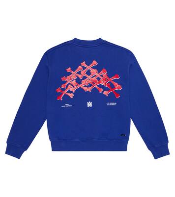 Printed cotton sweatshirt in blue - Amiri Kids | Mytheresa Printed cotton sweatshirt in blue - Amiri Kids | Mytheresa